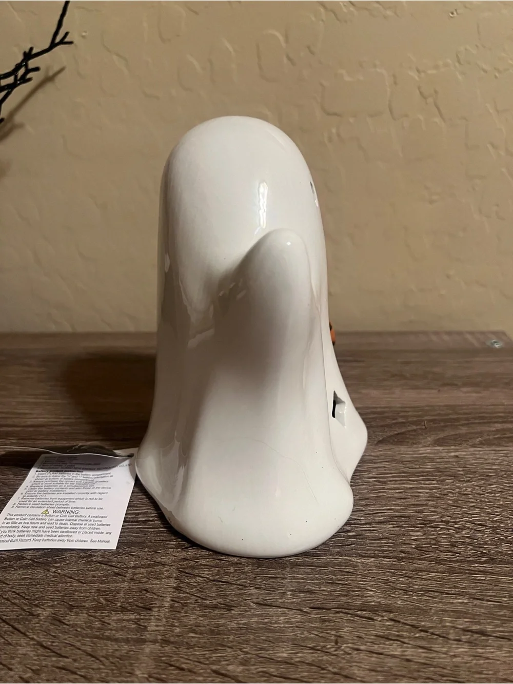 Target Bullseye Light Up LED Ceramic Halloween Ghost NWT